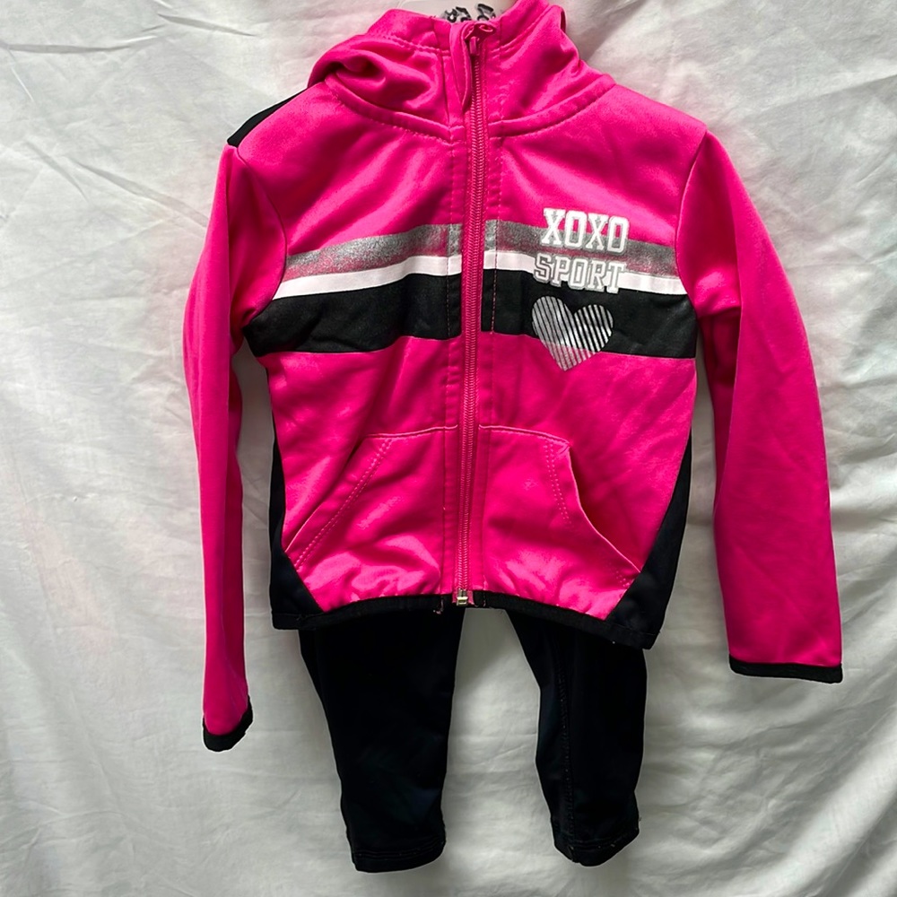 Xoxo nylon hooded jogging suit girl sz 2t